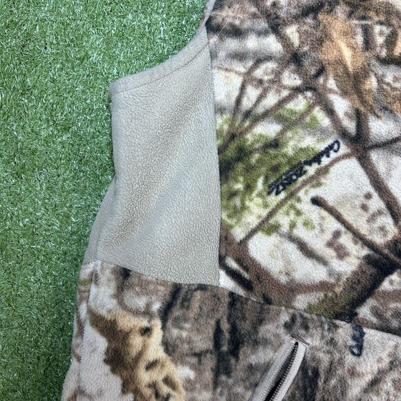 Cabela’s Full Zip Camouflage Fleece Vest Mens Size Large - Picture 5 of 10